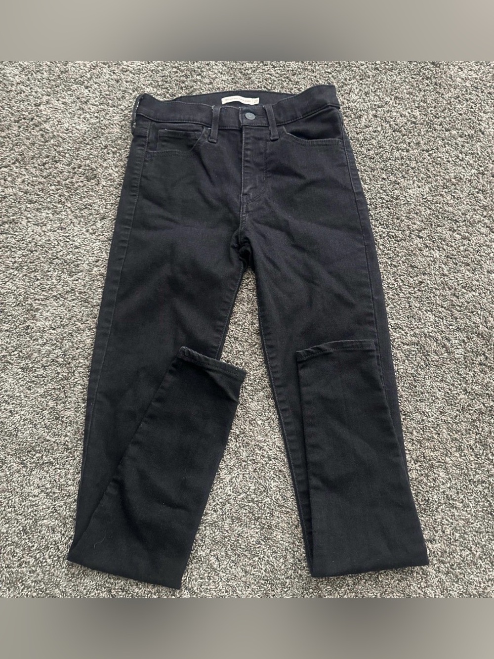 Levi’s High Rise Super Skinny Black Jeans Size 27 0497